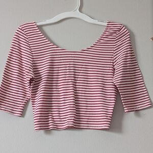 Cute striped crop top